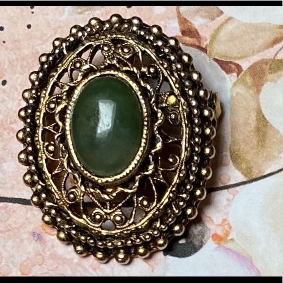 VINTAGE Victorian style Peri pendant brooch - Picture 1 of 2